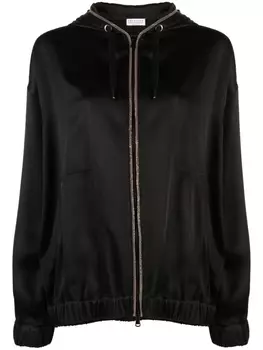 Brunello Cucinelli толстовка на молнии, черный