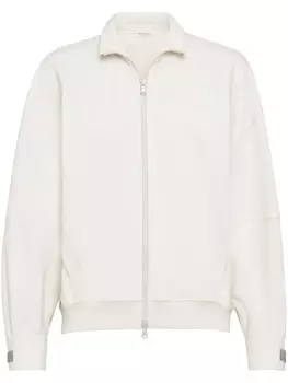 Brunello Cucinelli толстовка на молнии, нейтральный цвет