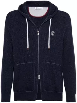 Brunello Cucinelli толстовка на молнии, синий