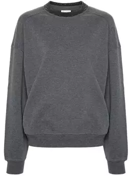 Brunello Cucinelli толстовка с декором Monili, серый