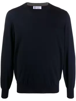 Brunello Cucinelli толстовка с длинными рукавами, синий