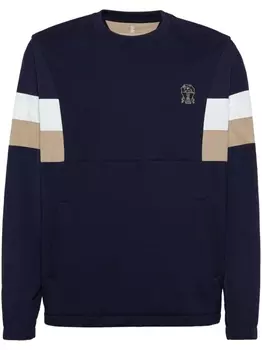 Brunello Cucinelli толстовка с логотипом, синий