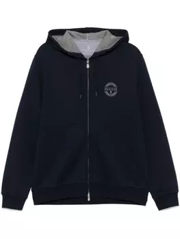 Brunello Cucinelli толстовка с логотипом, синий