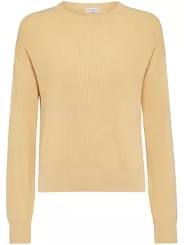 Brunello Cucinelli толстовка в рубчик, нейтральный цвет