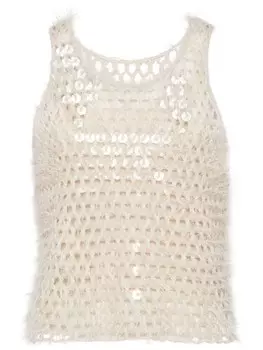 Brunello Cucinelli топ Dazzling, нейтральный
