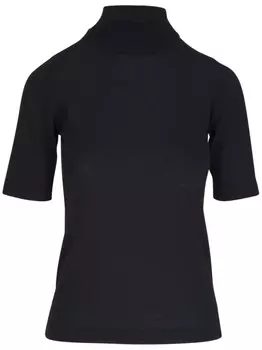 Brunello Cucinelli топ из смеси шелка и кашемира, черный