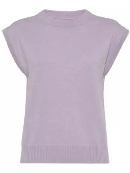 Brunello Cucinelli топ с декором Monili, фиолетовый