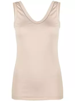 Brunello Cucinelli топ с декором Monili, нейтральный цвет