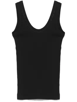 Brunello Cucinelli топ в рубчик, черный