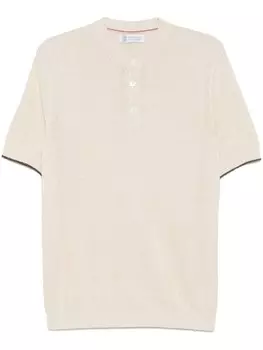 Brunello Cucinelli трикотажная футболка, нейтральный
