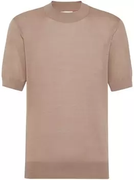 Brunello Cucinelli трикотажная футболка, нейтральный