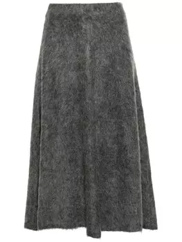 Brunello Cucinelli трикотажная юбка, серый