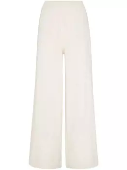 Brunello Cucinelli трикотажные брюки палаццо, белый