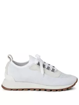 Brunello Cucinelli трикотажные кеды, белый