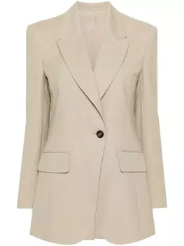 Brunello Cucinelli трикотажный блейзер, серый