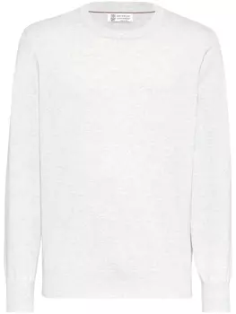 Brunello Cucinelli трикотажный джемпер, белый
