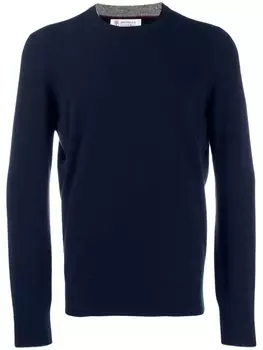 Brunello Cucinelli трикотажный джемпер, синий