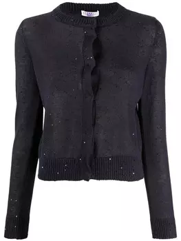 Brunello Cucinelli трикотажный кардиган с пайетками, синий