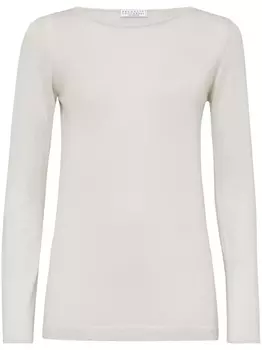 Brunello Cucinelli трикотажный топ, нейтральный цвет