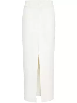Brunello Cucinelli юбка чинос, белый