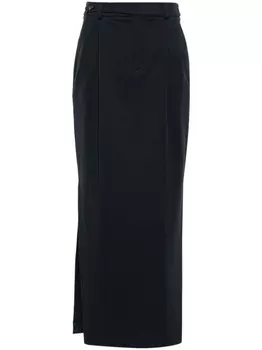 Brunello Cucinelli юбка-карандаш со складками, синий