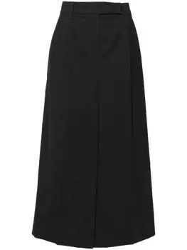 Brunello Cucinelli юбка макси Sartorial, серый