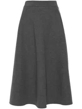 Brunello Cucinelli юбка миди Circle, серый