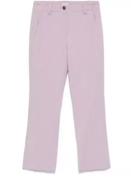 Brunello Cucinelli укороченные брюки, фиолетовый