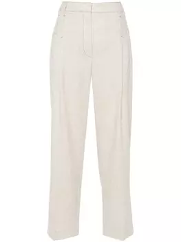 Brunello Cucinelli укороченные брюки, нейтральный цвет