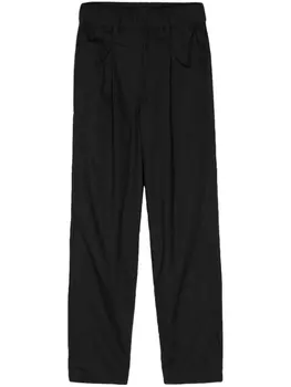 Brunello Cucinelli укороченные брюки с эластичным поясом, черный