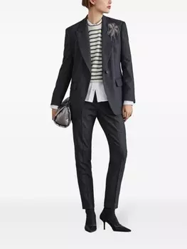 Brunello Cucinelli укороченные брюки, серый