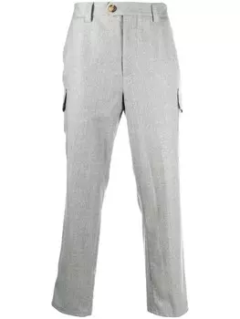 Brunello Cucinelli укороченные брюки, серый