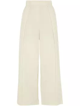 Brunello Cucinelli укороченные брюки широкого кроя, желтый
