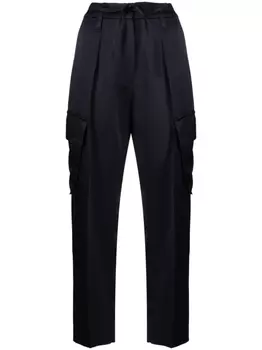 Brunello Cucinelli укороченные брюки строгого кроя, синий
