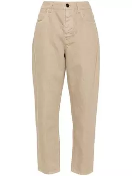 Brunello Cucinelli укороченные джинсы, нейтральный цвет