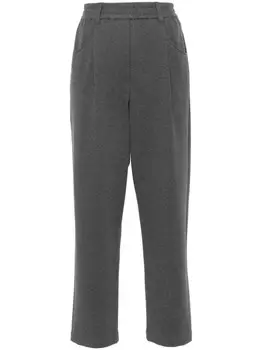 Brunello Cucinelli укороченные спортивные брюки, серый