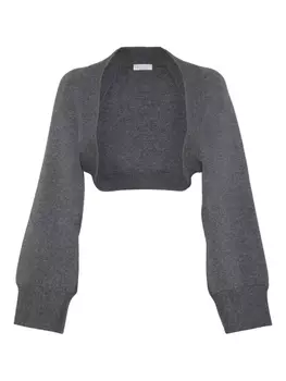 Brunello Cucinelli укороченный кардиган, серый