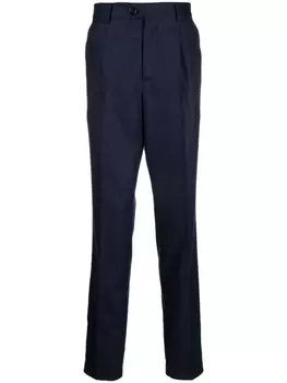 Brunello Cucinelli узкие брюки чинос, синий