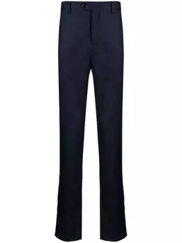 Brunello Cucinelli узкие брюки строгого кроя, синий