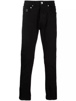Brunello Cucinelli узкие джинсы, черный