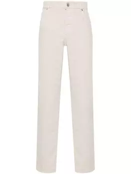 Brunello Cucinelli узкие джинсы, нейтральный цвет