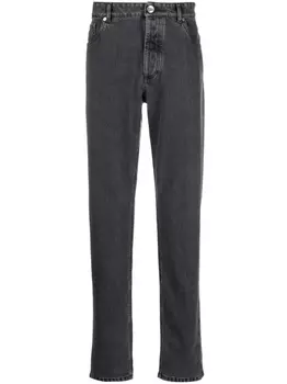 Brunello Cucinelli узкие джинсы, серый