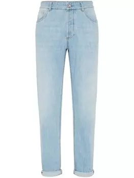 Brunello Cucinelli узкие джинсы, синий