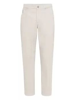 Brunello Cucinelli вельветовые брюки, нейтральный
