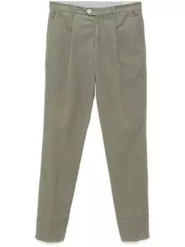 Brunello Cucinelli вельветовые брюки, зеленый
