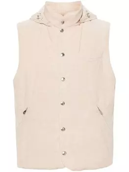 Brunello Cucinelli вельветовый жилет, розовый