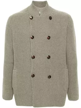 Brunello Cucinelli вязаный кардиган, серый