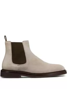 Brunello Cucinelli замшевые ботинки, нейтральный цвет