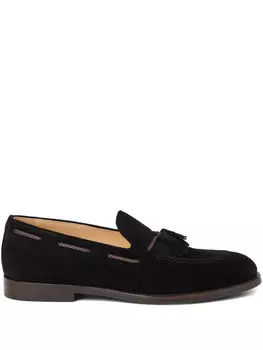 Brunello Cucinelli замшевые лоферы, черный