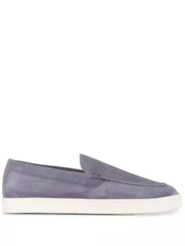 Brunello Cucinelli замшевые лоферы, серый